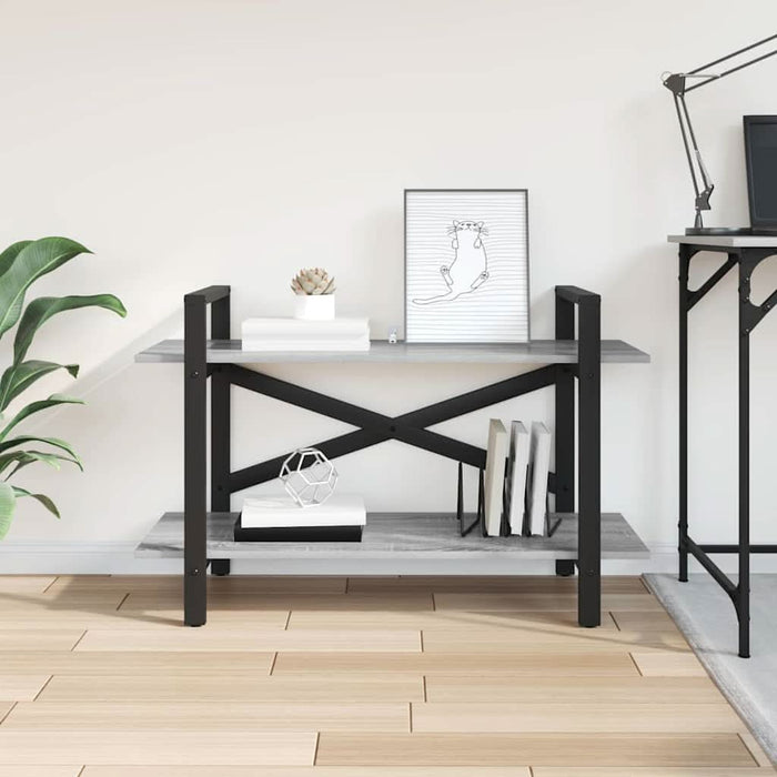 Raft pentru cărți Gri Sonoma 100 x 33,5 x 64 cm Lemn compozit - WALTI WALTI