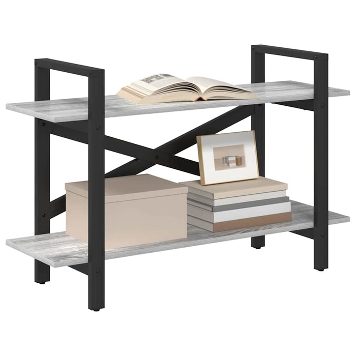 Raft pentru cărți Gri Sonoma 100 x 33,5 x 64 cm Lemn compozit - WALTI WALTI