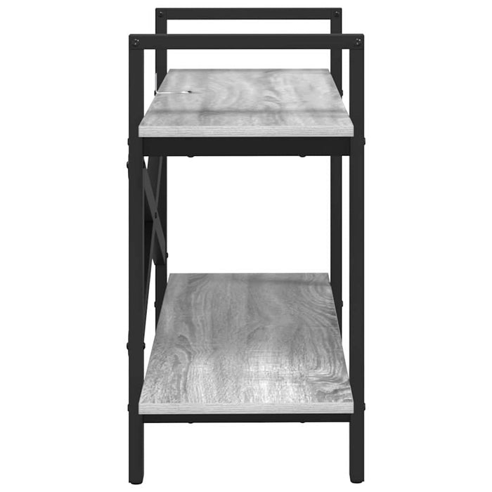 Raft pentru cărți Gri Sonoma 100 x 33,5 x 64 cm Lemn compozit - WALTI WALTI