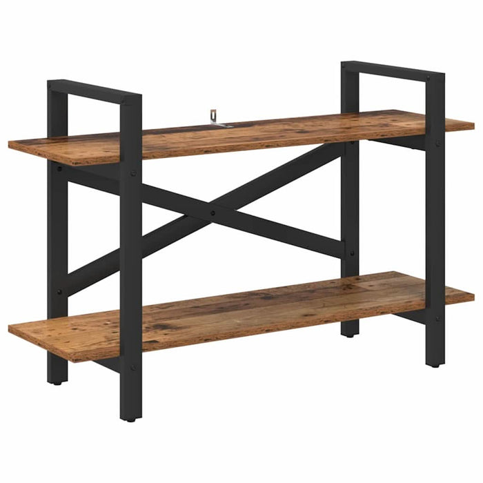 Raft pentru cărți Lemn Vechi 100 x 33,5 x 64 cm Lemn compozit - WALTI WALTI