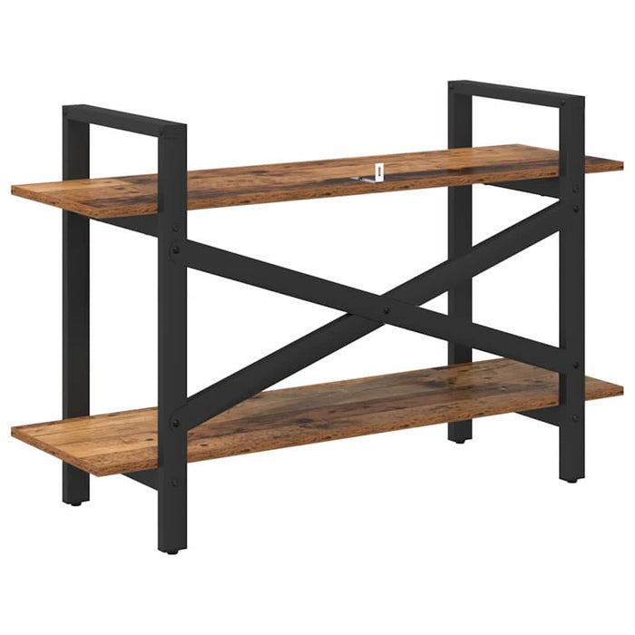 Raft pentru cărți Lemn Vechi 100 x 33,5 x 64 cm Lemn compozit - WALTI WALTI