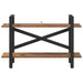 Raft pentru cărți Lemn Vechi 100 x 33,5 x 64 cm Lemn compozit - WALTI WALTI