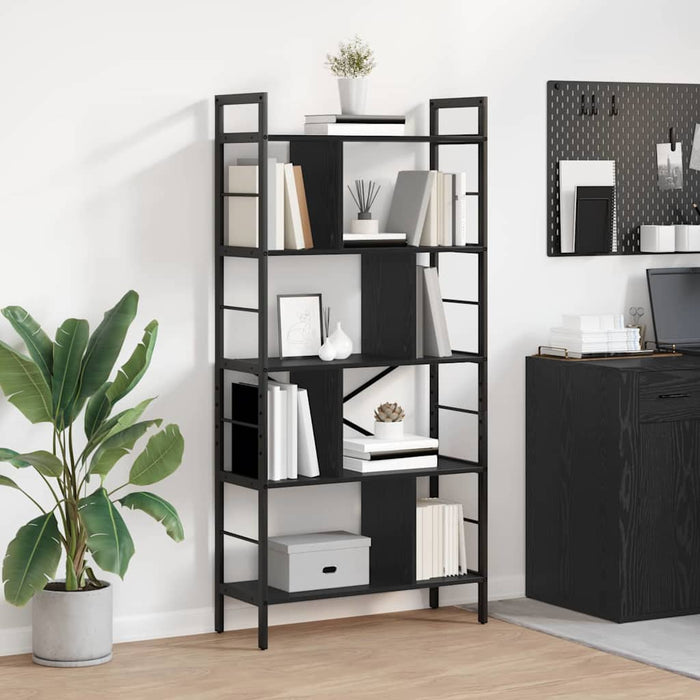 Raft pentru cărți Stejar Negru 75 x 30 x 156 cm Lemn compozit - WALTI WALTI
