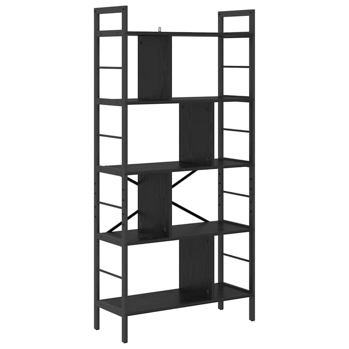 Raft pentru cărți Stejar Negru 75 x 30 x 156 cm Lemn compozit - WALTI WALTI