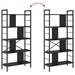 Raft pentru cărți Stejar Negru 75 x 30 x 156 cm Lemn compozit - WALTI WALTI