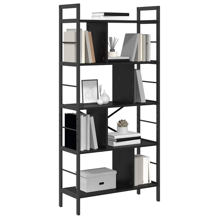 Raft pentru cărți Stejar Negru 75 x 30 x 156 cm Lemn compozit - WALTI WALTI