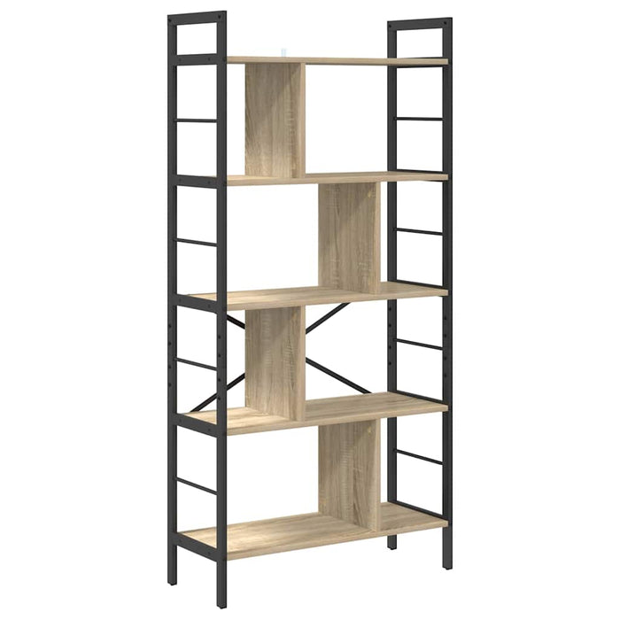 Raft pentru cărți Stejar Sonoma 75 x 30 x 156 cm Lemn compozit - WALTI WALTI