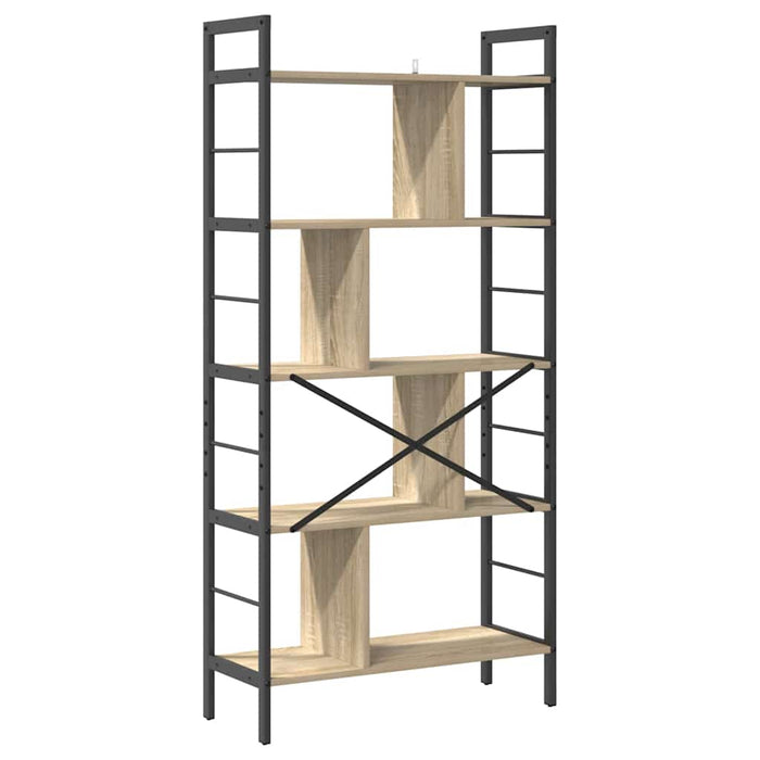 Raft pentru cărți Stejar Sonoma 75 x 30 x 156 cm Lemn compozit - WALTI WALTI