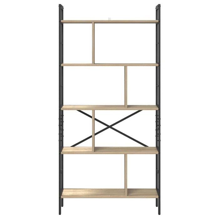 Raft pentru cărți Stejar Sonoma 75 x 30 x 156 cm Lemn compozit - WALTI WALTI