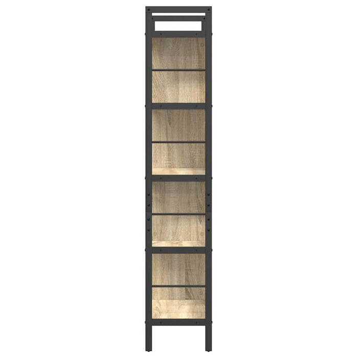 Raft pentru cărți Stejar Sonoma 75 x 30 x 156 cm Lemn compozit - WALTI WALTI