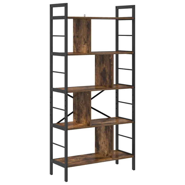 Raft pentru cărți Stejar fumuriu 75 x 30 x 156 cm Lemn compozit - WALTI WALTI