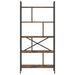 Raft pentru cărți Stejar fumuriu 75 x 30 x 156 cm Lemn compozit - WALTI WALTI