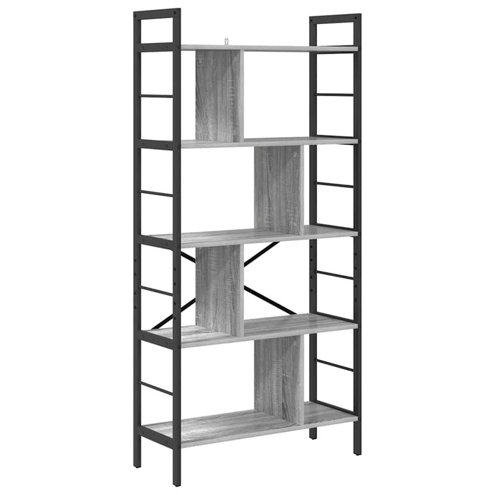 Raft pentru cărți Gri Sonoma 75 x 30 x 156 cm Lemn compozit - WALTI WALTI