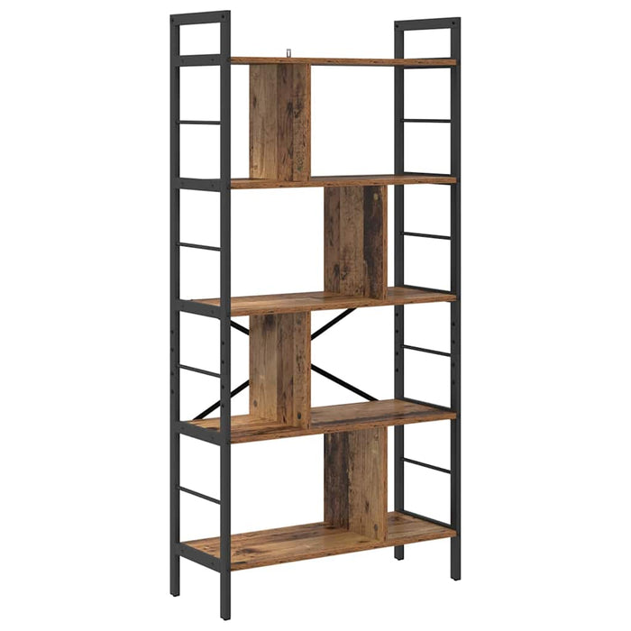 Raft pentru cărți Lemn Vechi 75 x 30 x 156 cm Lemn compozit - WALTI WALTI