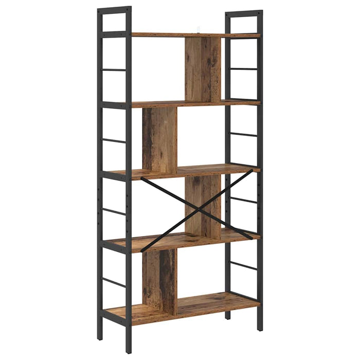 Raft pentru cărți Lemn Vechi 75 x 30 x 156 cm Lemn compozit - WALTI WALTI