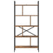 Raft pentru cărți Lemn Vechi 75 x 30 x 156 cm Lemn compozit - WALTI WALTI