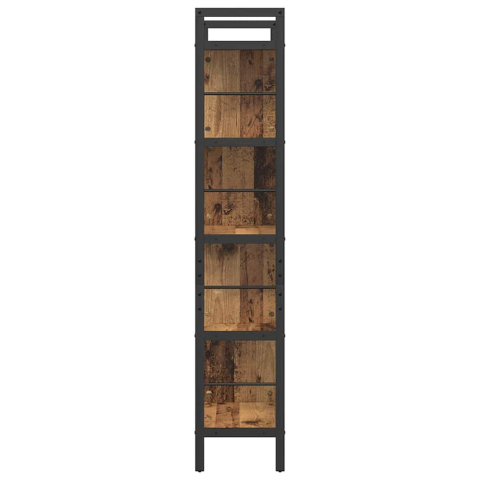 Raft pentru cărți Lemn Vechi 75 x 30 x 156 cm Lemn compozit - WALTI WALTI