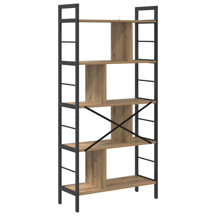 Raft pentru cărți Stejar Artizanal 75 x 30 x 156 cm - WALTI WALTI