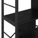 Raft pentru cărți Stejar Negru 75 x 30 x 123,5 cm Lemn compozit - WALTI WALTI