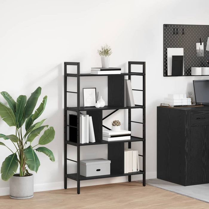 Raft pentru cărți Stejar Negru 75 x 30 x 123,5 cm Lemn compozit - WALTI WALTI