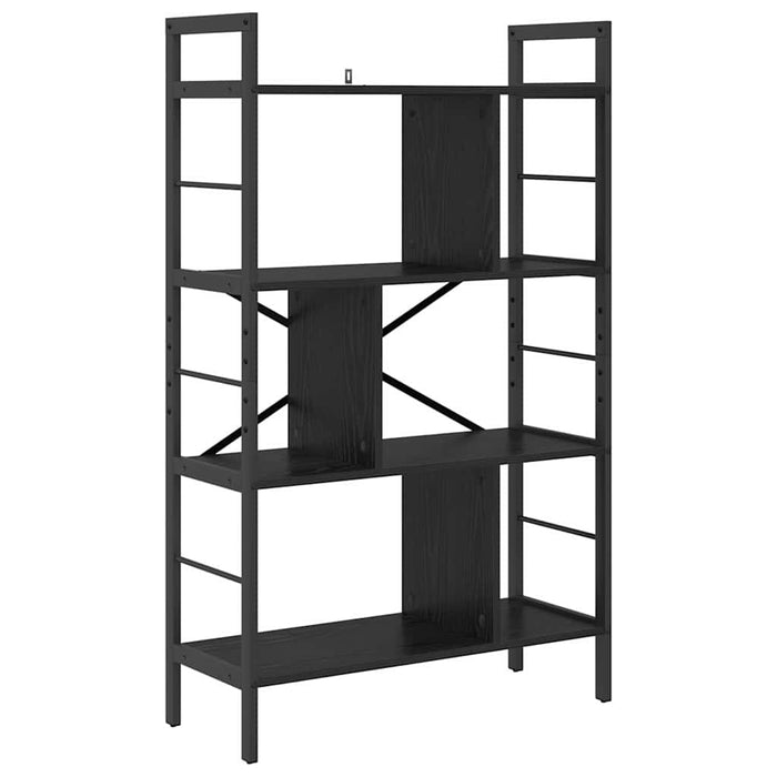Raft pentru cărți Stejar Negru 75 x 30 x 123,5 cm Lemn compozit - WALTI WALTI