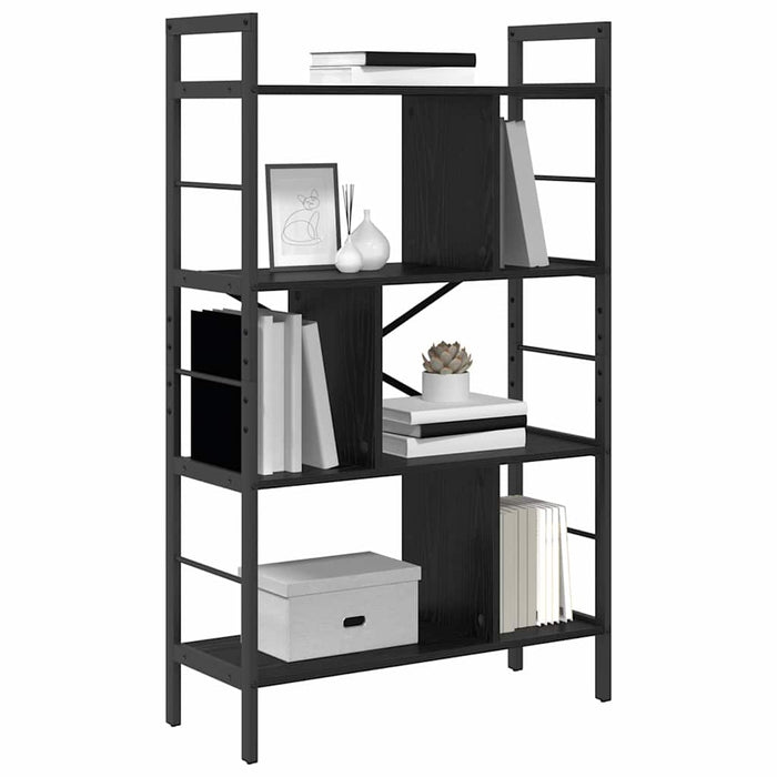 Raft pentru cărți Stejar Negru 75 x 30 x 123,5 cm Lemn compozit - WALTI WALTI