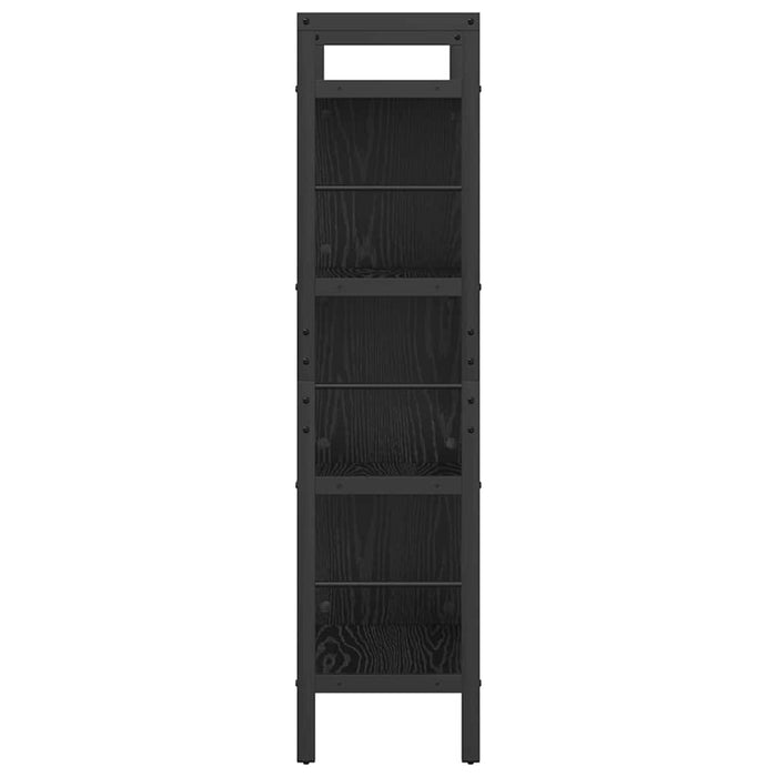 Raft pentru cărți Stejar Negru 75 x 30 x 123,5 cm Lemn compozit - WALTI WALTI
