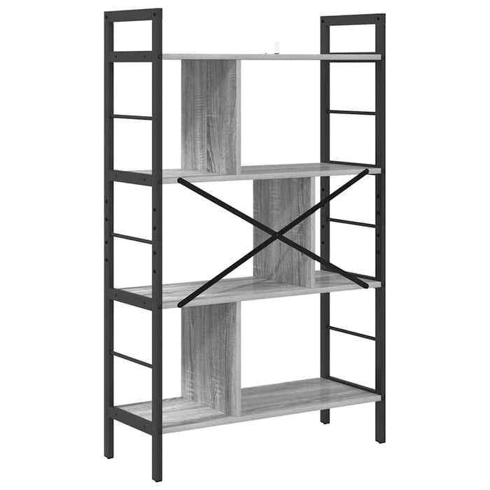 Raft pentru cărți Gri Sonoma 75 x 30 x 123,5 cm Lemn compozit - WALTI WALTI