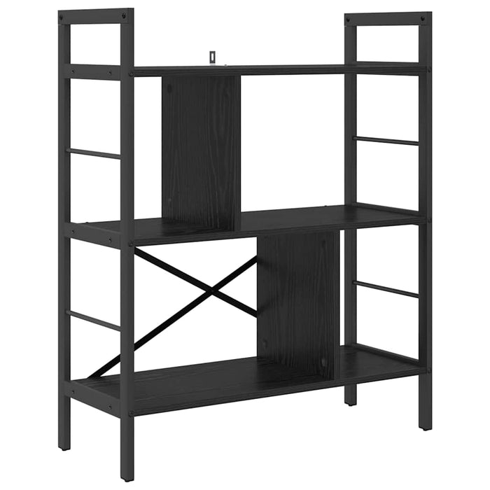 Raft pentru cărți Stejar Negru 75 x 30 x 91 cm Lemn compozit - WALTI WALTI
