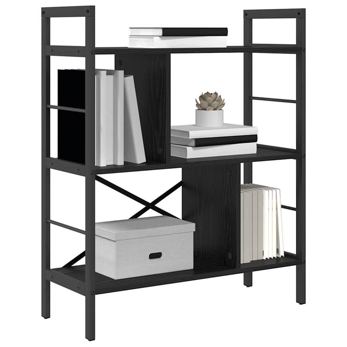 Raft pentru cărți Stejar Negru 75 x 30 x 91 cm Lemn compozit - WALTI WALTI