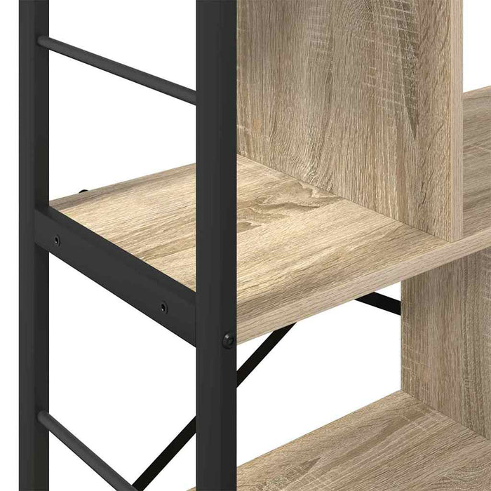 Raft pentru cărți Stejar Sonoma 75 x 30 x 91 cm Lemn compozit - WALTI WALTI