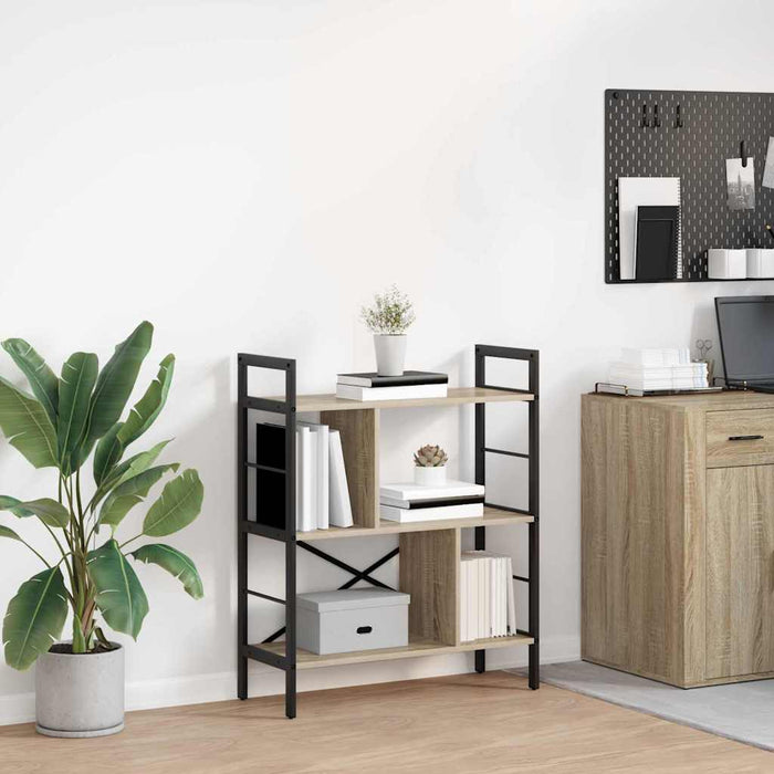 Raft pentru cărți Stejar Sonoma 75 x 30 x 91 cm Lemn compozit - WALTI WALTI