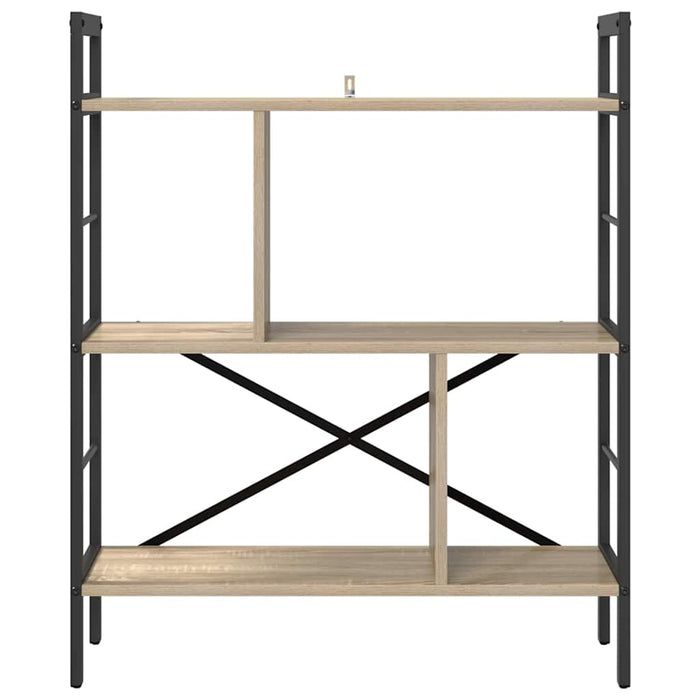 Raft pentru cărți Stejar Sonoma 75 x 30 x 91 cm Lemn compozit - WALTI WALTI