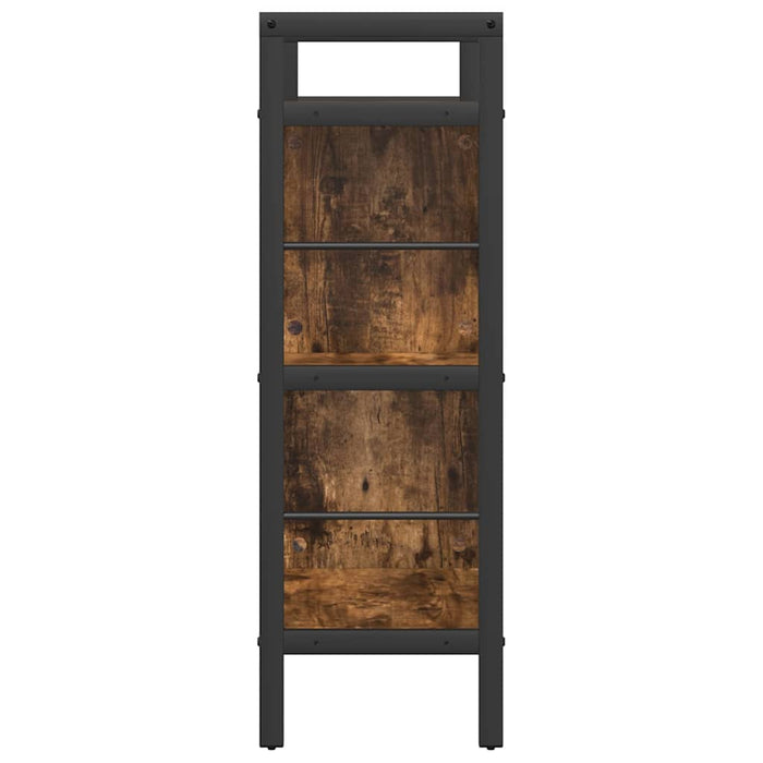 Raft pentru cărți Stejar fumuriu 75 x 30 x 91 cm Lemn compozit - WALTI WALTI