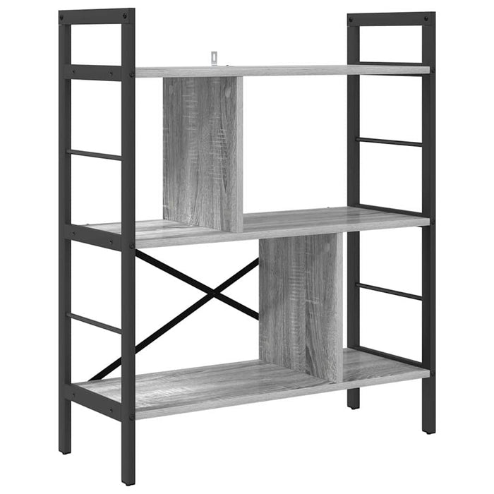 Raft pentru cărți Gri Sonoma 75 x 30 x 91 cm Lemn compozit - WALTI WALTI