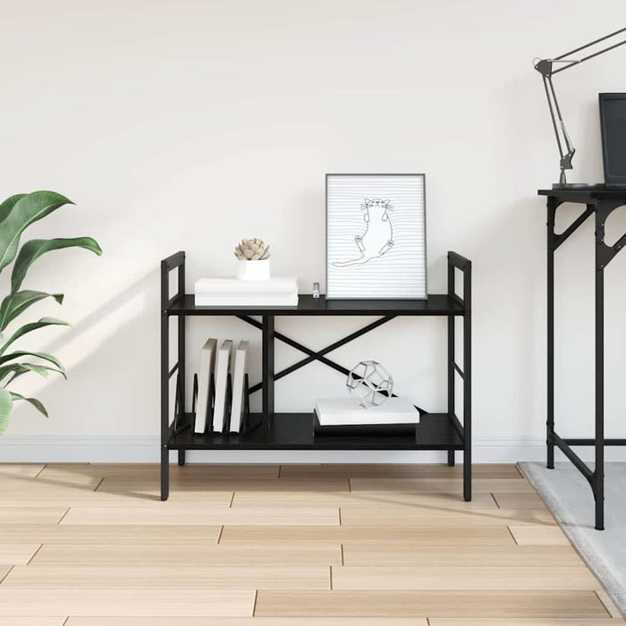 Raft pentru cărți Stejar Negru 75 x 30 x 58,5 cm Lemn compozit - WALTI WALTI