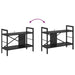 Raft pentru cărți Stejar Negru 75 x 30 x 58,5 cm Lemn compozit - WALTI WALTI