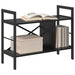 Raft pentru cărți Stejar Negru 75 x 30 x 58,5 cm Lemn compozit - WALTI WALTI