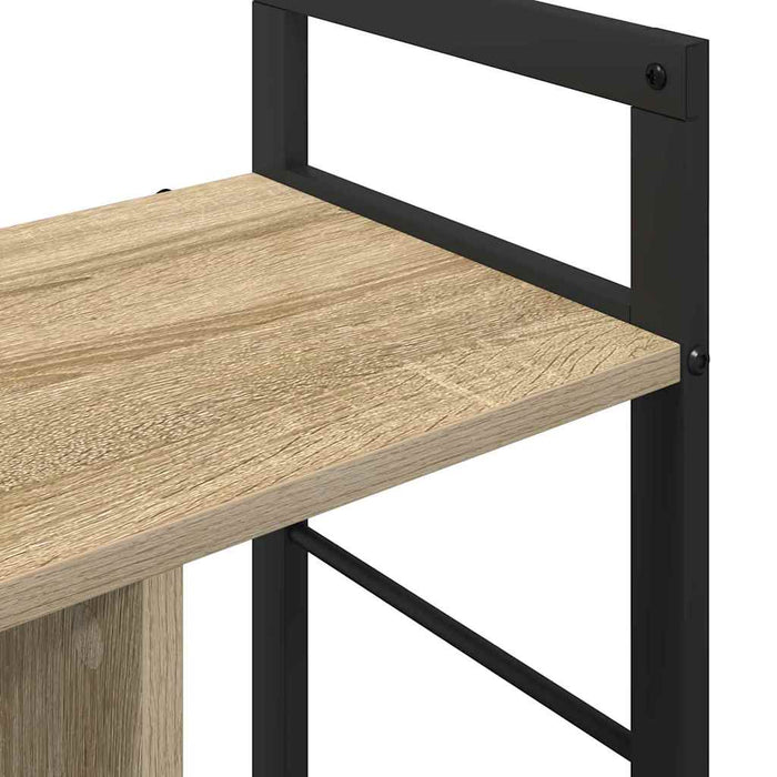 Raft pentru cărți Stejar Sonoma 75 x 30 x 58,5 cm Lemn compozit - WALTI WALTI