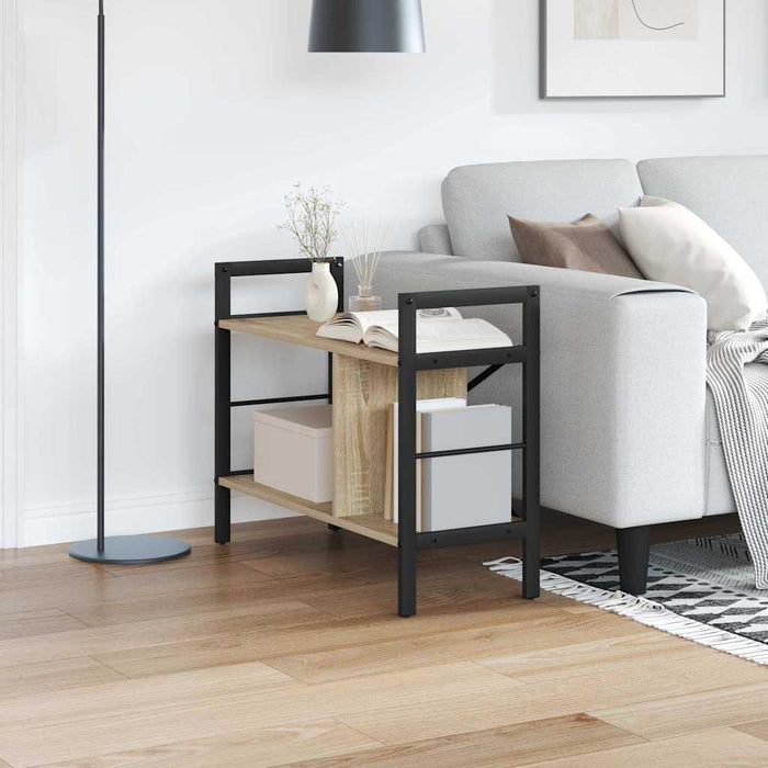 Raft pentru cărți Stejar Sonoma 75 x 30 x 58,5 cm Lemn compozit - WALTI WALTI