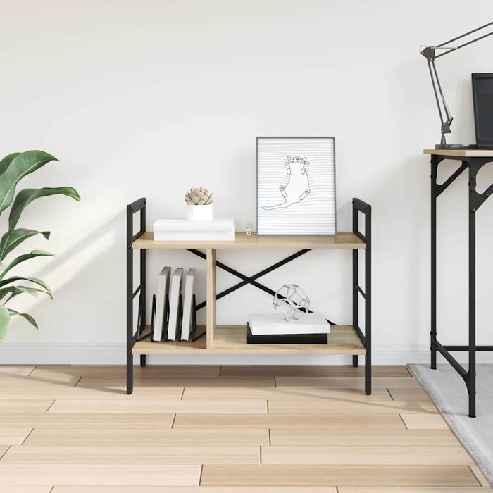 Raft pentru cărți Stejar Sonoma 75 x 30 x 58,5 cm Lemn compozit - WALTI WALTI
