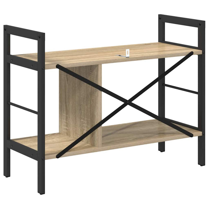 Raft pentru cărți Stejar Sonoma 75 x 30 x 58,5 cm Lemn compozit - WALTI WALTI