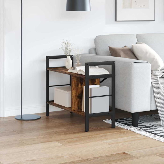 Raft pentru cărți Stejar fumuriu 75 x 30 x 58,5 cm - WALTI WALTI