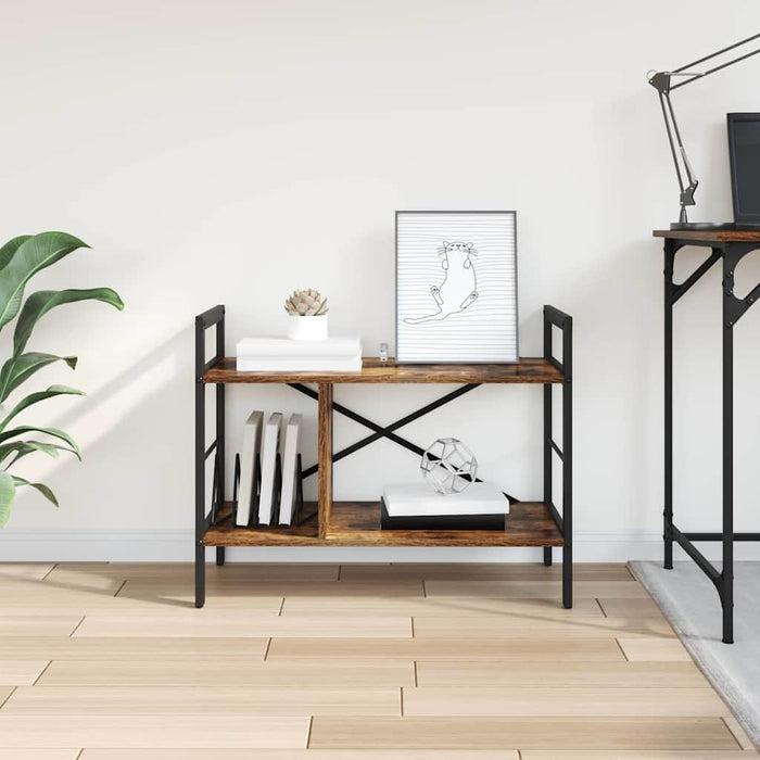 Raft pentru cărți Stejar fumuriu 75 x 30 x 58,5 cm - WALTI WALTI
