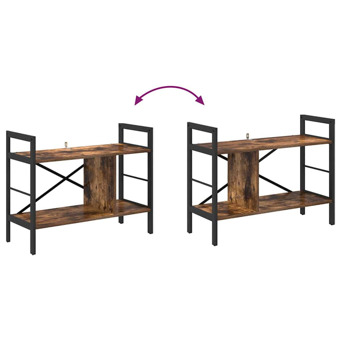 Raft pentru cărți Stejar fumuriu 75 x 30 x 58,5 cm - WALTI WALTI