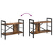 Raft pentru cărți Stejar fumuriu 75 x 30 x 58,5 cm - WALTI WALTI