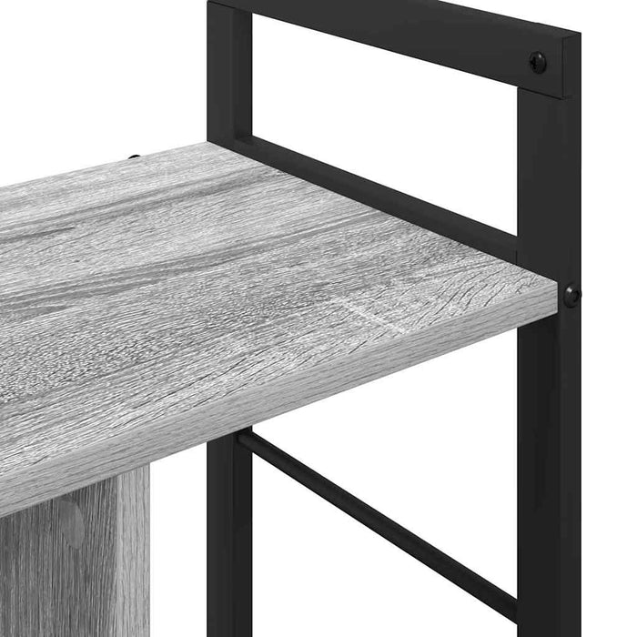 Raft pentru cărți Gri Sonoma 75 x 30 x 58,5 cm Lemn compozit - WALTI WALTI