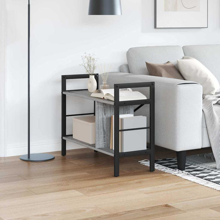 Raft pentru cărți Gri Sonoma 75 x 30 x 58,5 cm Lemn compozit - WALTI WALTI