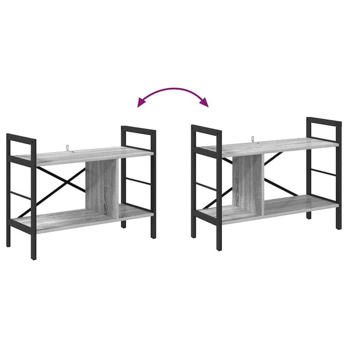 Raft pentru cărți Gri Sonoma 75 x 30 x 58,5 cm Lemn compozit - WALTI WALTI