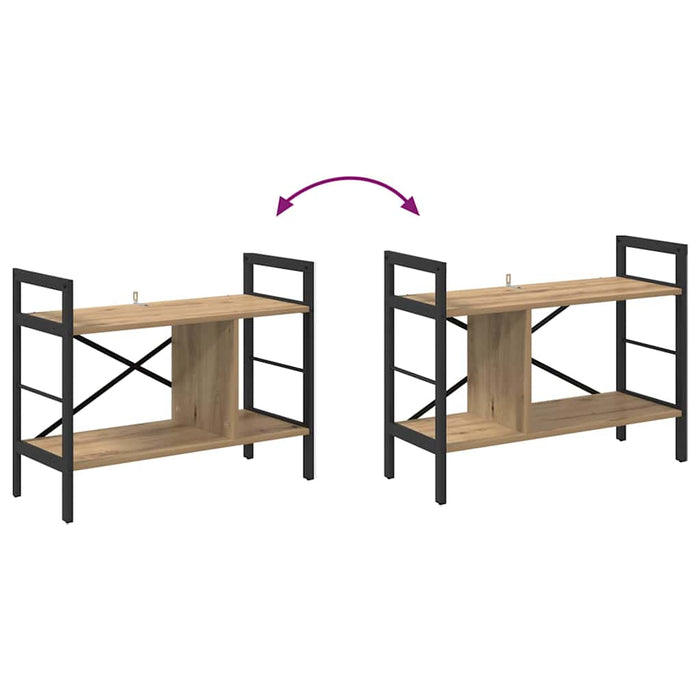Raft pentru cărți Stejar Artizanal 75 x 30 x 58,5 cm - WALTI WALTI